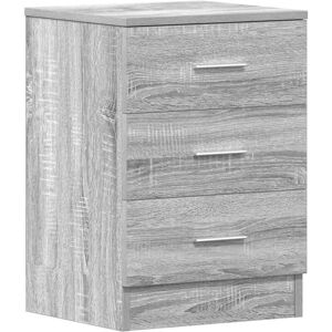 Bedside Cabinet Grey Sonoma 38x35x56 cm Engineered Wood Vidaxl Bedside Cabinet Grey Sonoma 38x35x56 cm Engineered Wood Vidaxl