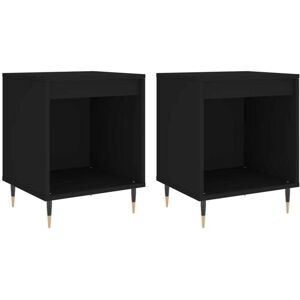 Bedside Cabinets 2 pcs Black 40x35x50 cm Engineered Wood Vidaxl Bedside Cabinets 2 pcs Black 40x35x50 cm Engineered Wood Vidaxl