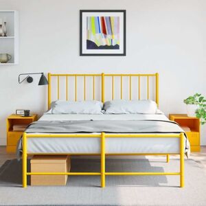 Vidaxl - Bedside Cabinets 2 pcs Mustard Yellow 34.5x39x44 cm Steel Vidaxl - Bedside Cabinets 2 pcs Mustard Yellow 34.5x39x44 cm Steel