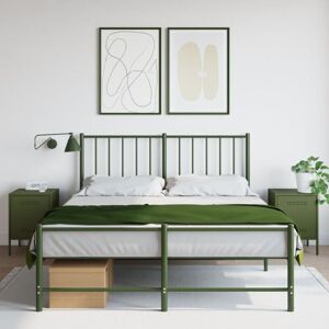 Bedside Cabinets 2 pcs Olive Green 36x39x50.5 cm Steel vidaXL Bedside Cabinets 2 pcs Olive Green 36x39x50.5 cm Steel vidaXL