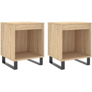 Vidaxl - Bedside Cabinets 2 pcs Sonoma Oak 40x35x50 cm Engineered Wood Vidaxl - Bedside Cabinets 2 pcs Sonoma Oak 40x35x50 cm Engineered Wood