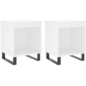 Bedside Cabinets 2 pcs White 40x35x50 cm Engineered Wood Vidaxl Bedside Cabinets 2 pcs White 40x35x50 cm Engineered Wood Vidaxl