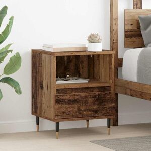 Bedside Cabinet Old Wood 40 x 35 x 50 cm Engineered Wood vidaXL Bedside Cabinet Old Wood 40 x 35 x 50 cm Engineered Wood vidaXL