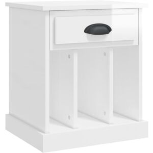 Bedside Cabinet High Gloss White 43x36x50 cm Vidaxl Bedside Cabinet High Gloss White 43x36x50 cm Vidaxl