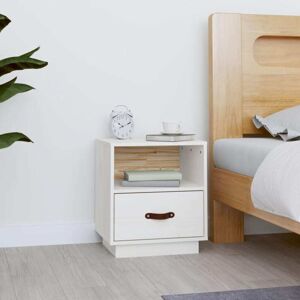 Bedside Cabinet White 40x34x45 cm Solid Wood Pine Vidaxl Bedside Cabinet White 40x34x45 cm Solid Wood Pine Vidaxl