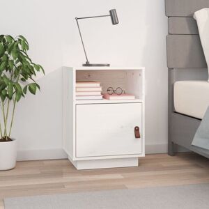 Bedside Cabinet White 40x34x55 cm Solid Wood Pine Vidaxl Bedside Cabinet White 40x34x55 cm Solid Wood Pine Vidaxl