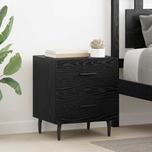Vidaxl - Bedside Cabinet Black oak 40 x 35 x 47.5 cm Engineered wood Vidaxl - Bedside Cabinet Black oak 40 x 35 x 47.5 cm Engineered wood