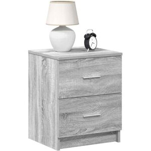 Bedside Cabinet with 2 Drawers Grey Sonoma 40x36x50 cm Vidaxl Bedside Cabinet with 2 Drawers Grey Sonoma 40x36x50 cm Vidaxl