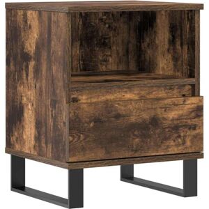 Bedside Cabinet Smoked Oak 40x35x50 cm Engineered Wood Vidaxl Bedside Cabinet Smoked Oak 40x35x50 cm Engineered Wood Vidaxl