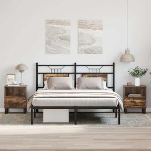 Vidaxl - Bedside Cabinets 2 pcs Smoked Oak 40x35x50 cm Engineered Wood Vidaxl - Bedside Cabinets 2 pcs Smoked Oak 40x35x50 cm Engineered Wood