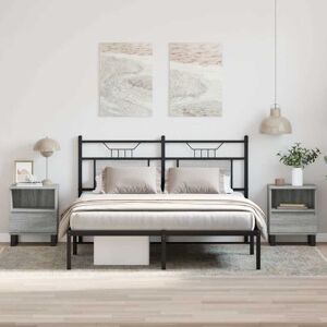 Vidaxl - Bedside Cabinets 2 pcs Grey Sonoma 40x35x50 cm Engineered Wood Vidaxl - Bedside Cabinets 2 pcs Grey Sonoma 40x35x50 cm Engineered Wood