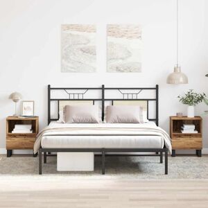 Vidaxl - Bedside Cabinets 2 pcs Old Wood 40x35x50 cm Engineered Wood Vidaxl - Bedside Cabinets 2 pcs Old Wood 40x35x50 cm Engineered Wood