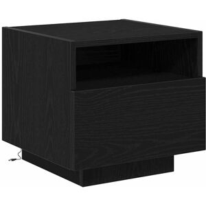 Vidaxl - Bedside Cabinet Black oak 40 x 39 x 37 cm Engineered wood Vidaxl - Bedside Cabinet Black oak 40 x 39 x 37 cm Engineered wood