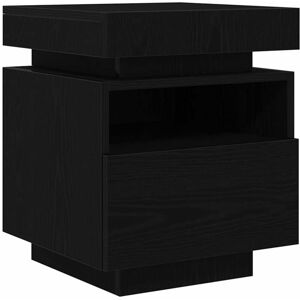 Vidaxl - Bedside Cabinet Black oak 40 x 39 x 48.5 cm Engineered wood Vidaxl - Bedside Cabinet Black oak 40 x 39 x 48.5 cm Engineered wood
