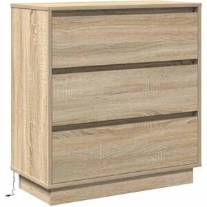 Vidaxl - Bedside Cabinet Sonoma oak 71 x 34.5 x 75 cm Engineered wood Vidaxl - Bedside Cabinet Sonoma oak 71 x 34.5 x 75 cm Engineered wood