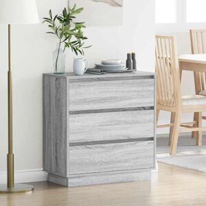 Vidaxl - Bedside Cabinet with Grey 71 x 34.5 x 75 cm Engineered wood Vidaxl - Bedside Cabinet with Grey 71 x 34.5 x 75 cm Engineered wood