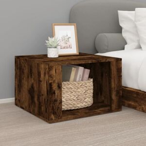 Bedside Table Smoked Oak 57x55x36 cm Engineered Wood Vidaxl Bedside Table Smoked Oak 57x55x36 cm Engineered Wood Vidaxl