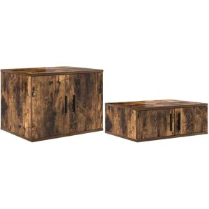 Vidaxl - Storage Cabinet Smoked oak 127 x 41 x 40 cm Engineered wood Vidaxl - Storage Cabinet Smoked oak 127 x 41 x 40 cm Engineered wood