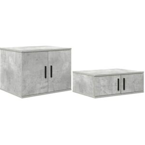 Vidaxl - Storage Cabinet Concrete grey 118 x 41 x 40 cm Engineered wood Vidaxl - Storage Cabinet Concrete grey 118 x 41 x 40 cm Engineered wood