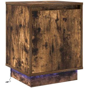 Bedside Cabinet Smoked oak 39 x 34.5 x 50 cm Engineered wood Vidaxl Bedside Cabinet Smoked oak 39 x 34.5 x 50 cm Engineered wood Vidaxl