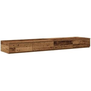 Vidaxl - Bed Drawers Old wood 135 x 36.5 x 16.5 cm Engineered wood Vidaxl - Bed Drawers Old wood 135 x 36.5 x 16.5 cm Engineered wood