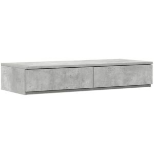 Vidaxl - Bed Drawers Concrete grey 80 x 36.5 x 16.5 cm Engineered wood Vidaxl - Bed Drawers Concrete grey 80 x 36.5 x 16.5 cm Engineered wood