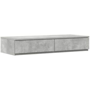 Vidaxl - Bed Drawers Concrete grey 75 x 36.5 x 16.5 cm Engineered wood Vidaxl - Bed Drawers Concrete grey 75 x 36.5 x 16.5 cm Engineered wood