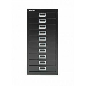 Bisley 10 Drawer Metal Filing Cabinet - Black Bisley 10 Drawer Metal Filing Cabinet - Black