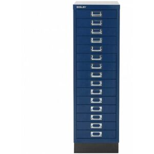 Bisley - 15 Drawer A4 Filing Cabinet - Oxford Blue Bisley - 15 Drawer A4 Filing Cabinet - Oxford Blue