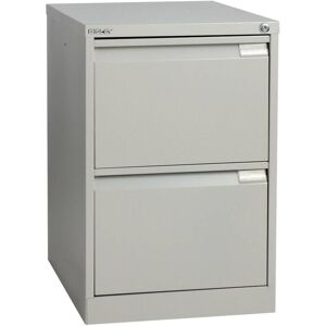 Bisley 2 Drawer Foolscap Filing Cabinet - Goose Grey Bisley 2 Drawer Foolscap Filing Cabinet - Goose Grey