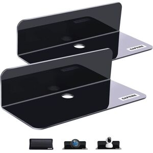 SNQ Black - Set of 2 Wall Shelves to Expand Wall Space - 9" No Drilling Acrylic Shelf for Bedroom, Bathroom, Kitchen, Living Room, Office. SNQ Black - Set of 2 Wall Shelves to Expand Wall Space - 9" No Drilling Acrylic Shelf for Bedroom, Bathroom, Kitchen, Living Room, Office.