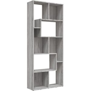 Book Cabinet Grey Sonoma 67x24x161 cm Engineered Wood Vidaxl Book Cabinet Grey Sonoma 67x24x161 cm Engineered Wood Vidaxl