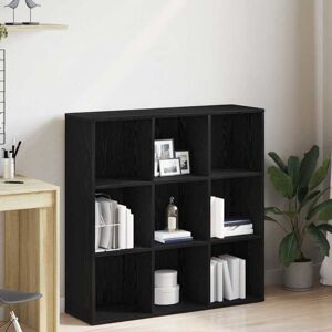 Book Cabinet Black Oak 98x29x97.5 cm Engineered Wood vidaXL Book Cabinet Black Oak 98x29x97.5 cm Engineered Wood vidaXL