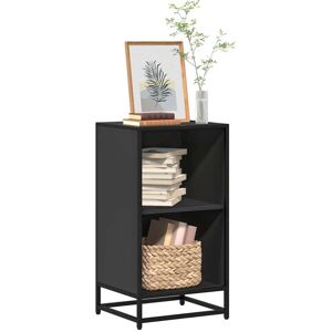 Vidaxl - Book Cabinet Black 40x35x76 cm Engineered Wood Vidaxl - Book Cabinet Black 40x35x76 cm Engineered Wood