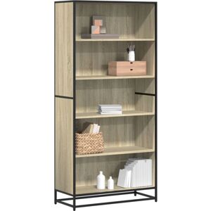 Bookcase Sonoma Oak 80.5x35x170.5 cm Engineered Wood Vidaxl Bookcase Sonoma Oak 80.5x35x170.5 cm Engineered Wood Vidaxl