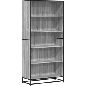 Bookcase Grey Sonoma 80.5x35x170.5 cm Engineered Wood Vidaxl Bookcase Grey Sonoma 80.5x35x170.5 cm Engineered Wood Vidaxl