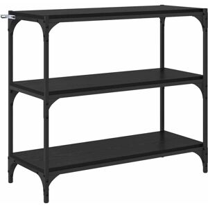 Book Cabinet Black Oak 80 x 33 x 70.5 cm vidaXL Book Cabinet Black Oak 80 x 33 x 70.5 cm vidaXL