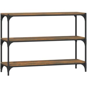 Vidaxl - Book Cabinet Smoked Oak 100x33x70.5 cm Engineered Wood and Steel Vidaxl - Book Cabinet Smoked Oak 100x33x70.5 cm Engineered Wood and Steel