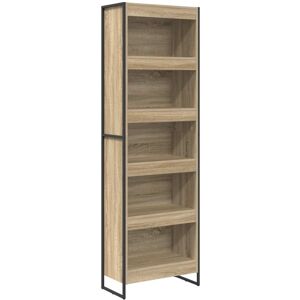 Book Cabinet 2 pcs Sonoma 60 x 30 x 189.5 cm Engineered Wood vidaXL Book Cabinet 2 pcs Sonoma 60 x 30 x 189.5 cm Engineered Wood vidaXL