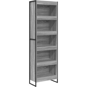 Book Cabinet 2 pcs Grey Sonoma 60 x 30 x 189.5 cm vidaXL Book Cabinet 2 pcs Grey Sonoma 60 x 30 x 189.5 cm vidaXL