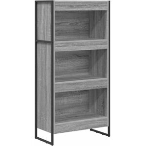 Book Cabinet Grey Sonoma 60 x 30 x 121 cm Engineered Wood vidaXL Book Cabinet Grey Sonoma 60 x 30 x 121 cm Engineered Wood vidaXL