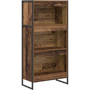 Book Cabinet Old Wood 60 x 30 x 121 cm Engineered Wood vidaXL Book Cabinet Old Wood 60 x 30 x 121 cm Engineered Wood vidaXL