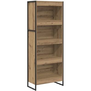 Book Cabinet Artisian Oak 60 x 30 x 155 cm Engineered Wood vidaXL Book Cabinet Artisian Oak 60 x 30 x 155 cm Engineered Wood vidaXL