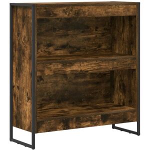 Book Cabinet Smoke Oak 80 x 30 x 86.5 cm Engineered Wood vidaXL Book Cabinet Smoke Oak 80 x 30 x 86.5 cm Engineered Wood vidaXL