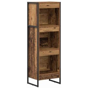 Book Cabinet Old Wood 40 x 30 x 121 cm Engineered Wood vidaXL Book Cabinet Old Wood 40 x 30 x 121 cm Engineered Wood vidaXL