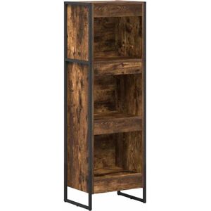 Book Cabinet Smoke Oak 40 x 30 x 121 cm Engineered Wood vidaXL Book Cabinet Smoke Oak 40 x 30 x 121 cm Engineered Wood vidaXL