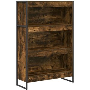 Book Cabinet Smoke Oak 80 x 30 x 121 cm Engineered Wood vidaXL Book Cabinet Smoke Oak 80 x 30 x 121 cm Engineered Wood vidaXL