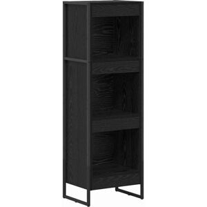 Book Cabinet Black Oak 40 x 30 x 121 cm Engineered Wood vidaXL Book Cabinet Black Oak 40 x 30 x 121 cm Engineered Wood vidaXL