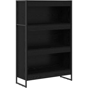 Book Cabinet Black Oak 80 x 30 x 121 cm Engineered Wood vidaXL Book Cabinet Black Oak 80 x 30 x 121 cm Engineered Wood vidaXL
