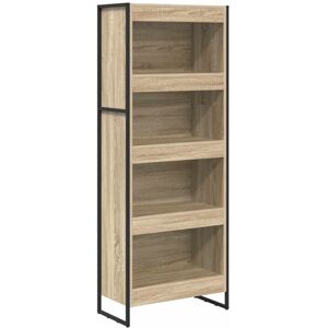 Book Cabinet Sonoma 60 x 30 x 155 cm Engineered Wood vidaXL Book Cabinet Sonoma 60 x 30 x 155 cm Engineered Wood vidaXL